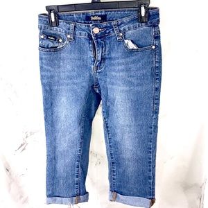 Bodilove capri shorts denim jean short